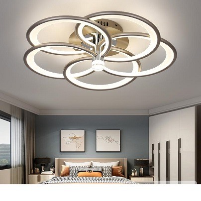 Lustra Led de la 101w la 179w - Lustra led cu telecomanda elice 5-140w