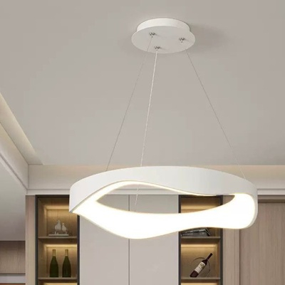 Lustra led cu telecomanda suspendata 112w alba/ Neagra [1]