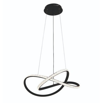Lustra led infinit - lustra led cristal infinit cu telecomanda