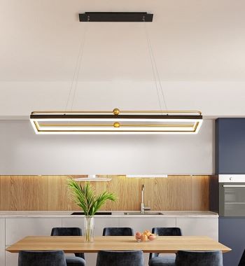 Lustra Led de la 101w la 179w - Lustra led dimabila 110w cu telecomanda 3 functii aurie