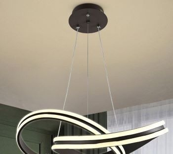 Lustra led dimabila 120w cu telecomanda 3 functii-maro