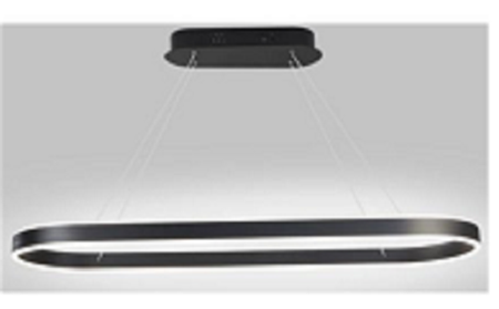 Lustra led suspendata - Lustra led dimabila 120w cu telecomanda 3 functii neagra