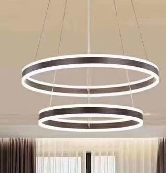 Lustra Led de la 101w la 179w - Lustra led dimabila 140w cu telecomanda 3 functii Maro