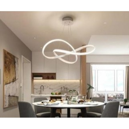 Lustra led infinit - Lustra led dimabila  150w cu telecomanda 3 functii Infinit