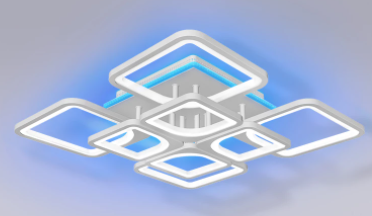 Oferte - Lustra LED dimabila 160W cu RGB si telecomanda 4 functii