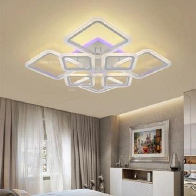 Lustra LED RGB - Lustra led dimabila 190w cu telecomanda 3 functii