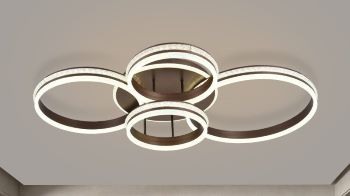 Lustra led dimabila 240w cu telecomanda 3 functii Maro