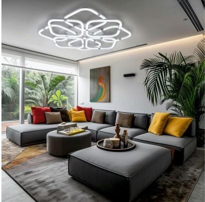 Lustra Led de la 180w la 380w - Lustra led dimabila cu telecomanda 300w
