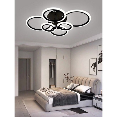 Lustra led dimabila neagra 132w