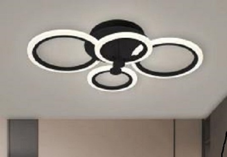 Lustra led Neagra - LUSTRA LED DIMABILA Neagra 72W