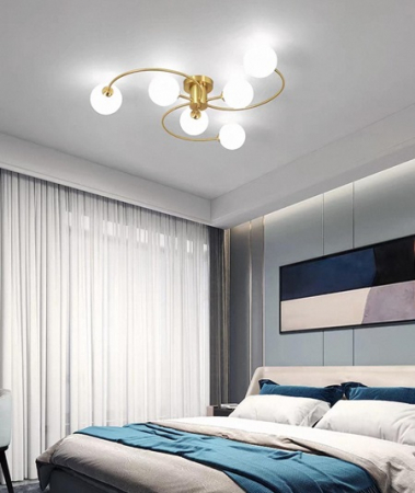 Lustra led Aurie - Lustra led eleganta 6 / 8 globuri