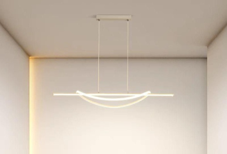Lustra led hol, garaj sau balcon - Lustra led eleganta 92w Alba / Neagra