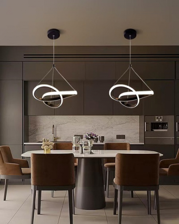 Lustra led infinit - Lustra led infinit suspendata 28w