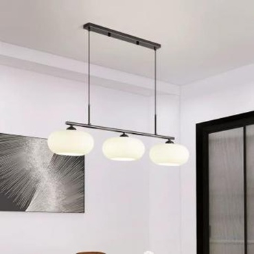 Lustra led Neagra - Lustra led moderna  e27x3