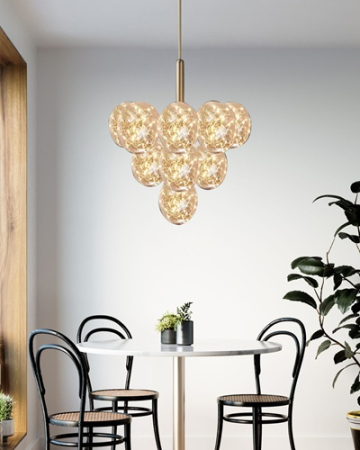 Lustra led de la 51w la 100w - Lustra led moderna lumina calda 5/13 globuri