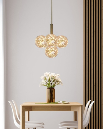 Lustra led moderna lumina calda 5/13 globuri [1]