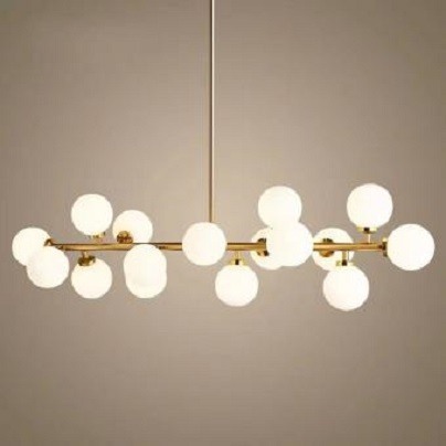 Lustra globuri - Lustra led ORIZONTALA 80cm 16 GLOBURI