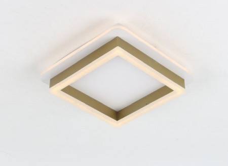 Lustra led pana la 50w - Lustra led patrata 41w aurie
