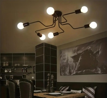 Lustra vintage - Lustra led Pub 6xe27
