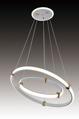 Lustra led Neagra - Lustra led suspendata 90w Alba / Neagra