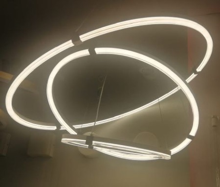 Lustra Led de la 180w la 380w - Lustra led suspendata dimabila 3 cercuri 200w