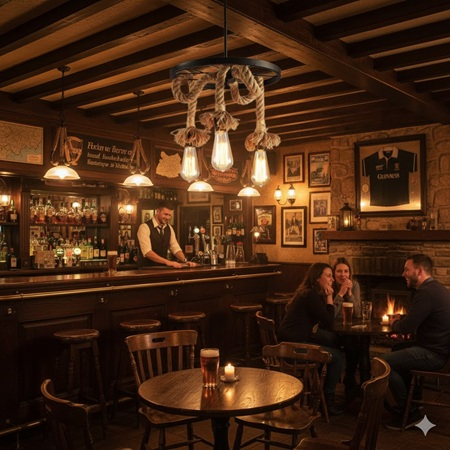 LUSTRA rustica 3 SOCLURI E27 [2]