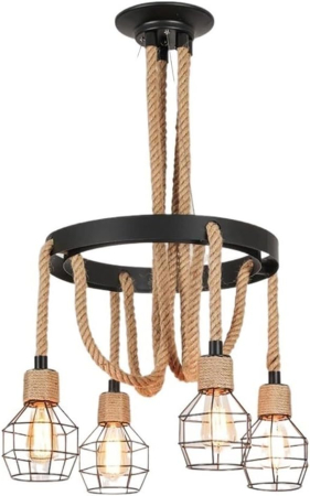 Lustra vintage - Lustra rustica e27x 4