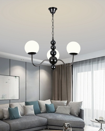 Lustre led elegante 3/5 globuri Black [3]