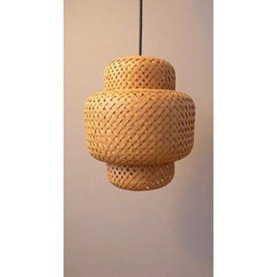 Lustra vintage - Pendul bambus 1xe27, 30x40cm