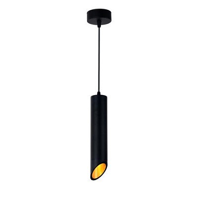 Pendul led - Pendul led aluminiu GU10 negru/auriu 6X30 cm