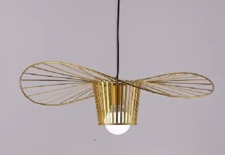 Pendul led - Pendul palarie aurie 1xe27