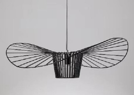 Corp led suspendat - Pendul palarie neagra 1x e27