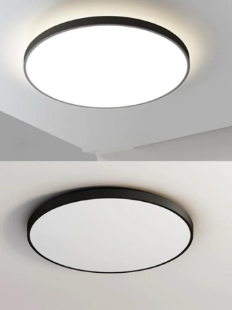 Plafoniera led ultrasubtire alba/ neagra 40/50cm IP44 [1]