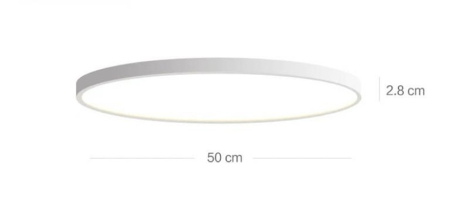 Plafoniera led ultrasubtire alba/ neagra 40/50cm IP44 [2]
