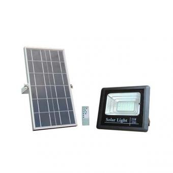 Iluminat stradal LED - Proiector Led 25w solar cu telecomanda