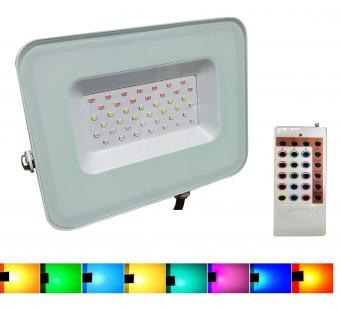 Proiectoare LED - Proiector LED 30W RGB cu telecomanda RF