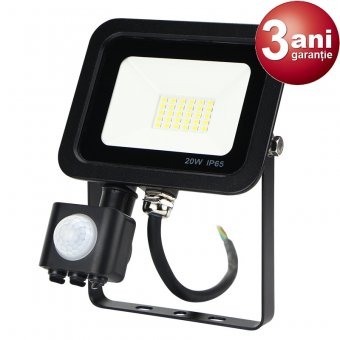 Proiectoare LED - Proiector LED cu Senzor 20W