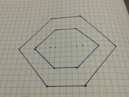 Set 2 hexagoane led honeycomb [1]