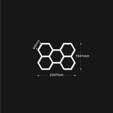 led tavan Honeycomb - Set 5 hexagoane led honeycomb Mare sau Clasic