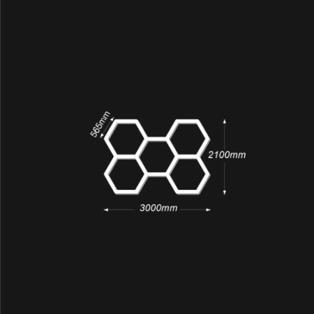 Set 5 hexagoane led honeycomb Mare sau Clasic [1]