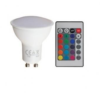 Becuri spot LED - Spot LED 5W RGBW cu telecomanda