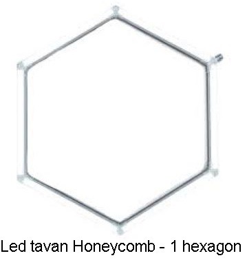 Un hexagon  - led tavan Honeycomb