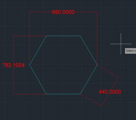 Un hexagon  - led tavan Honeycomb [1]