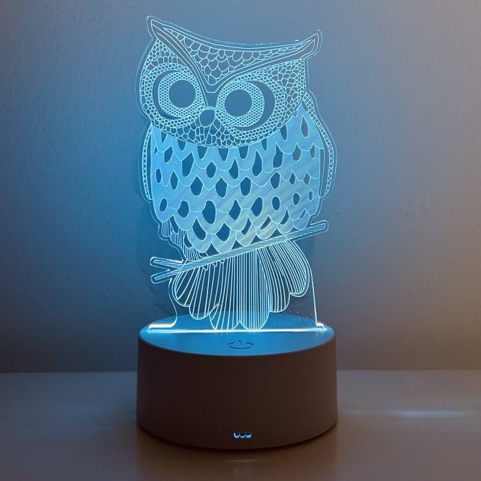 Lampa de veghe 3D LED, Bufnita [1]