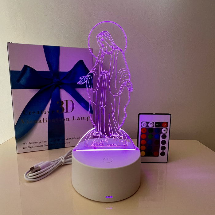 Lampa de veghe 3D LED, Fecioara Maria [2]