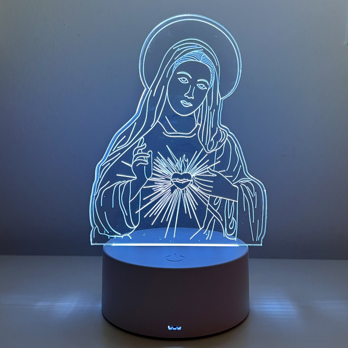 Lampa de veghe 3D LED, Maica Domnului [3]