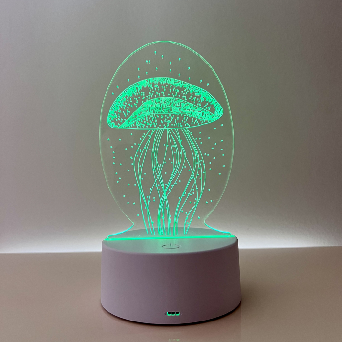 Lampa de veghe 3D LED, Meduza [2]