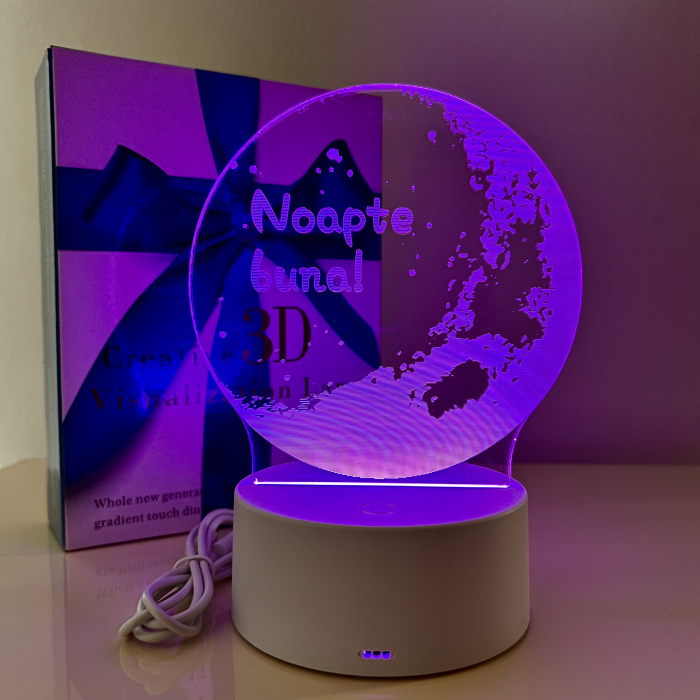 Lampa de veghe 3D LED, Noapte buna [5]