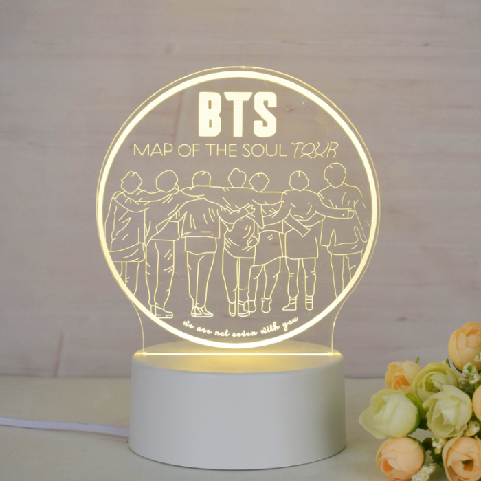 Lampa de veghe 3D LED personalizata, BTS SOUL [1]