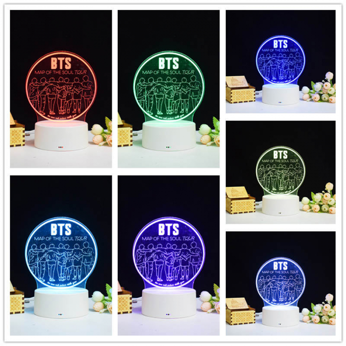 Lampa de veghe 3D LED personalizata, BTS SOUL [2]